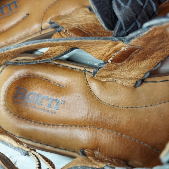 Born Leather Braided Thong Strappy Sandal - Picture 4 of 7